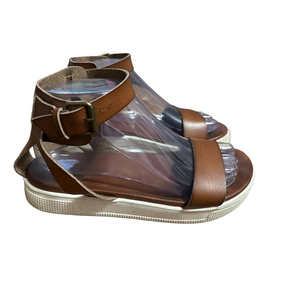 MIA brown Ankle Strap Platform Sandals Women's Size 11 Summer Casual Chic - Picture 1 of 7
